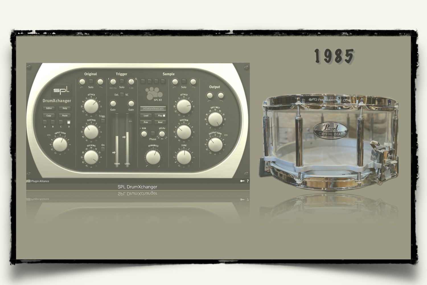 1985 Pearl FFS Acrylic snare sounds for SPL DrumXchanger