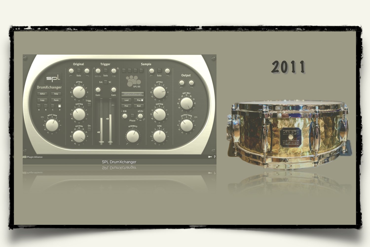 2011 Gretsch Hand-Hammered Brass Snare samples for SPL DrumXchanger