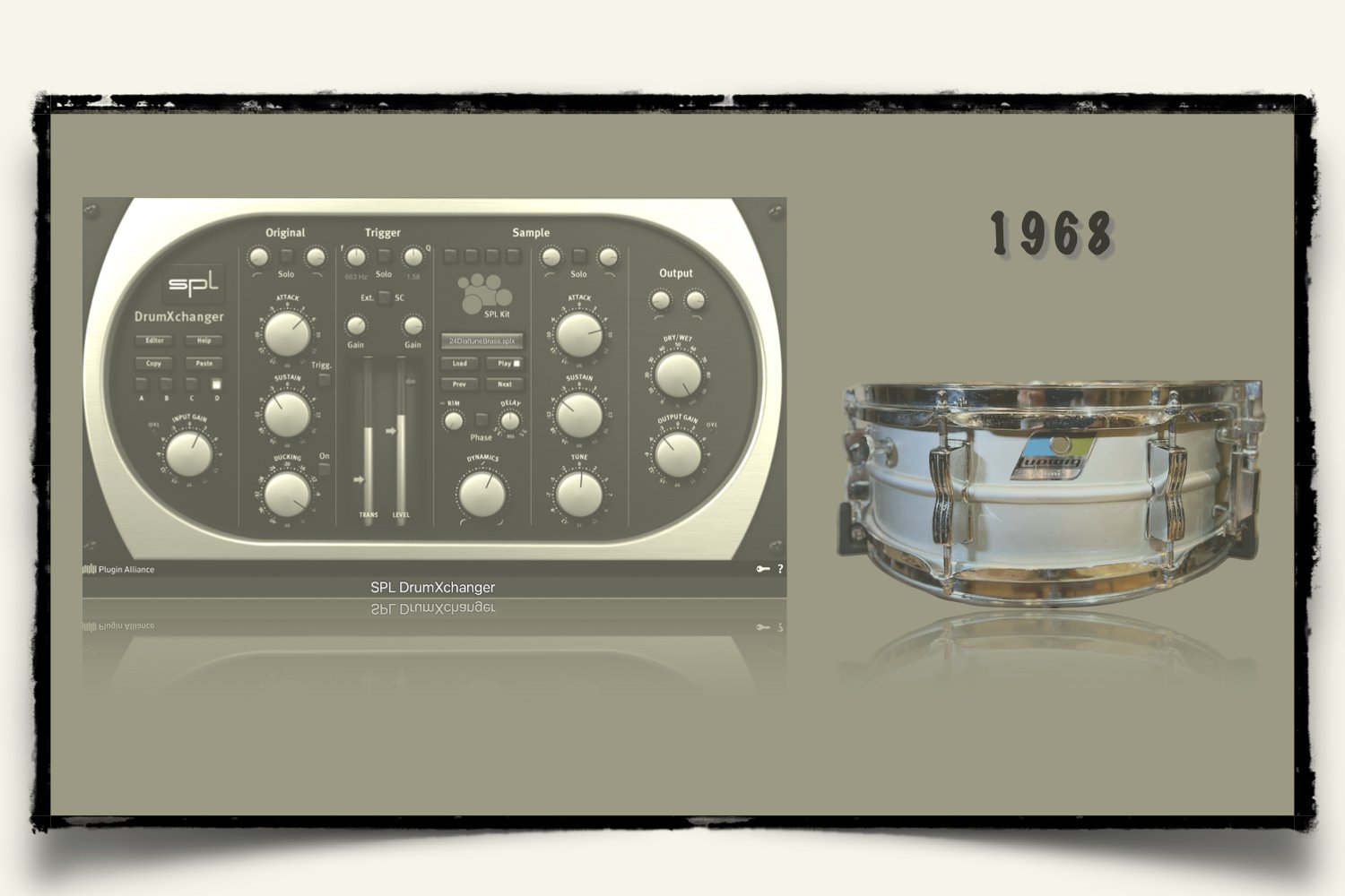 1968 Ludwig Acrolite Snare Drum Sounds for your SPL DrumXchanger plug-in