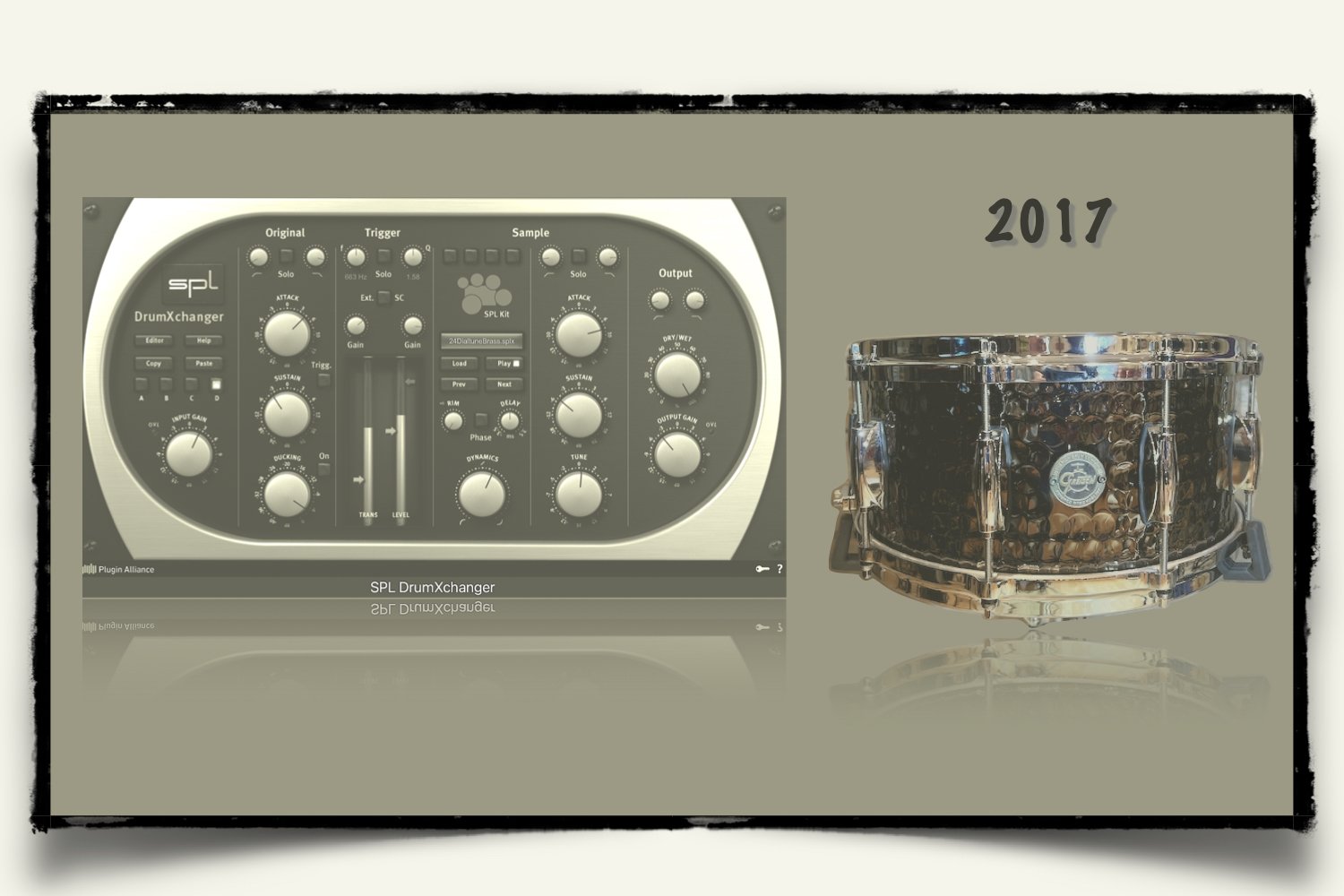 2017 Gretsch Hand-Hammered Steel Snare samples for SPL DrumXchanger
