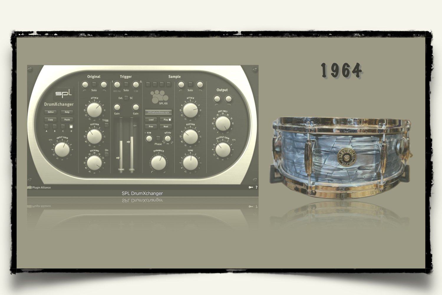 1964 Gretsch 4157 Round Badge snare drum sounds for SPL DrumXchanger