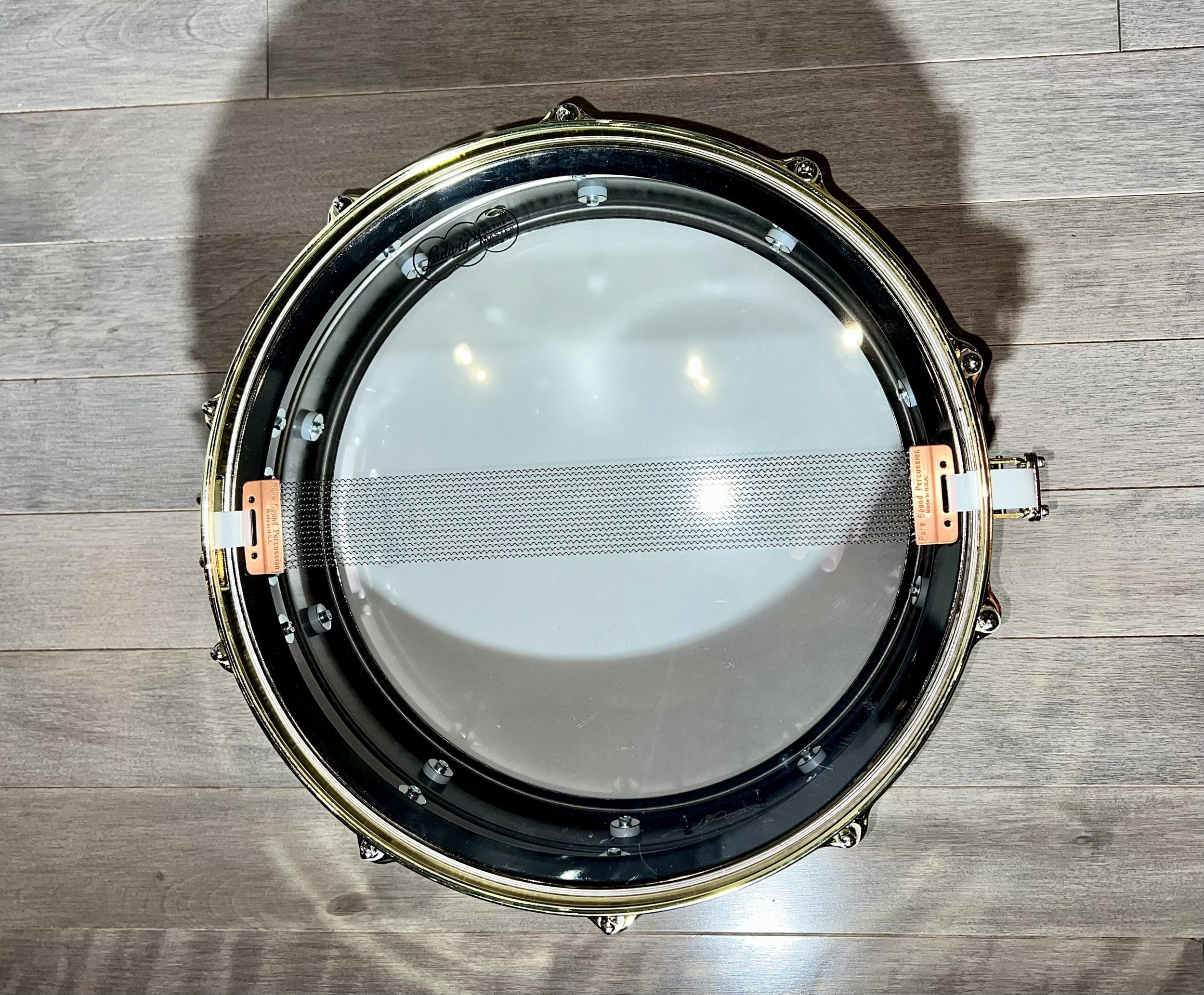 Ludwig Black Nickel over Brass Snare Drum