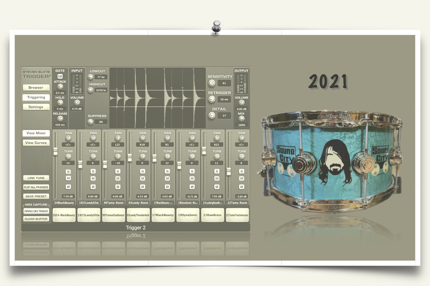 2021 DW Dave Grohl Icon Snare samples for Slate Trigger