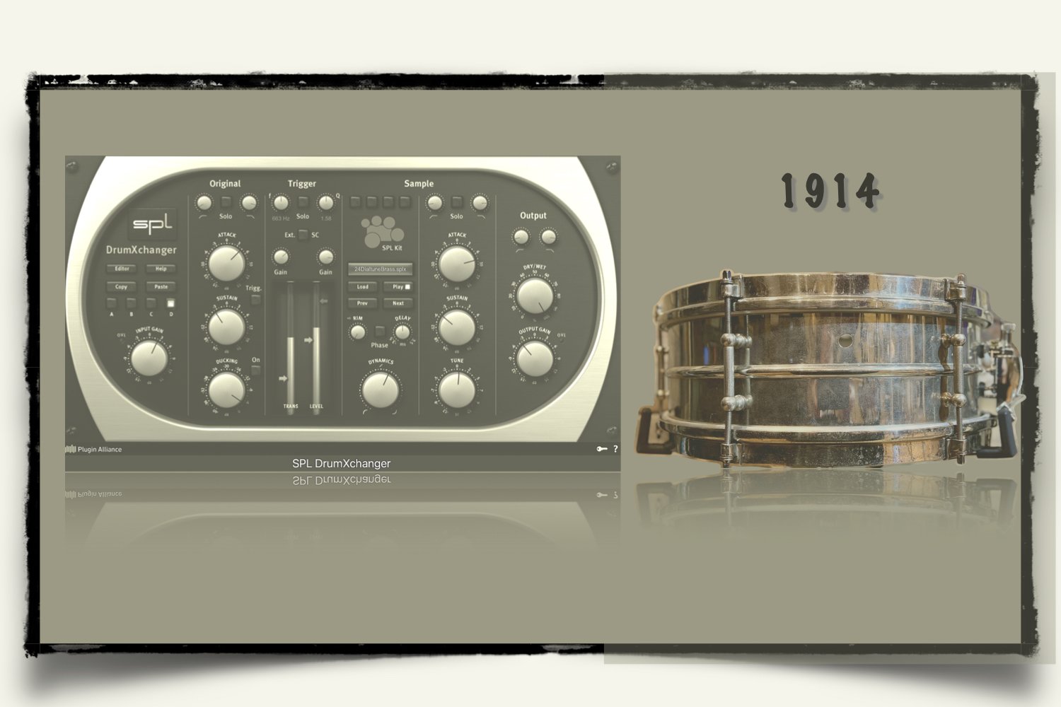 Vintage Brass Ludwig Snare Samples