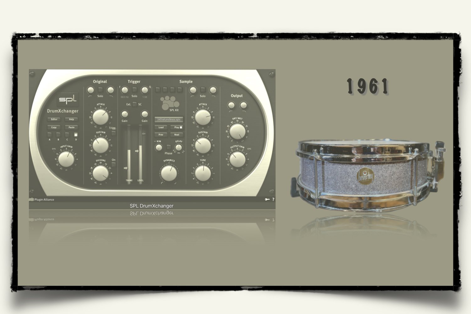 1961 Beverley Snapper Snare drum sounds for SPL DrumXchanger