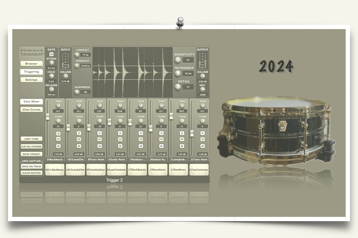 Slate Trigger file for Black Beauty Snare