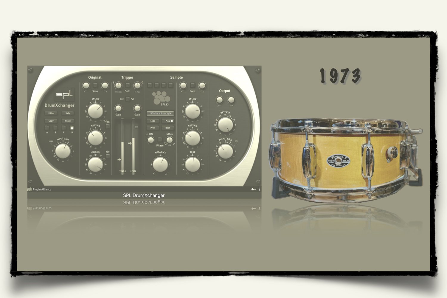 1973 Slingerland Deluxe concert King Snare sounds for your SPL DrumXchanger