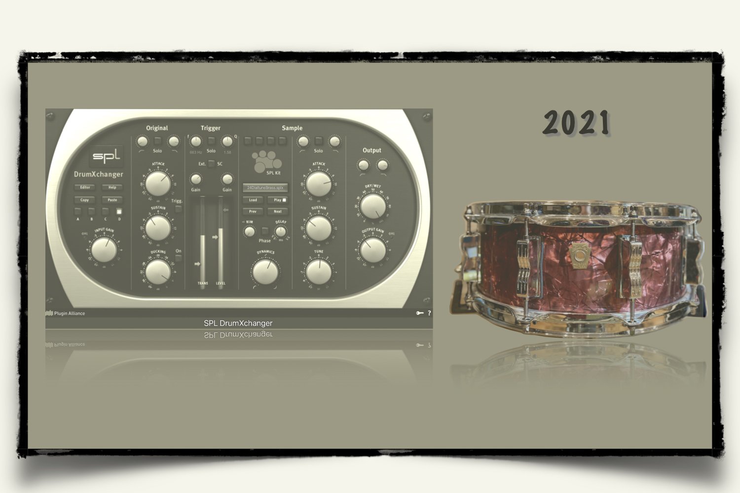 2021 Ludwig Classic Maple Snare Drum sounds for SPL DrumXchanger