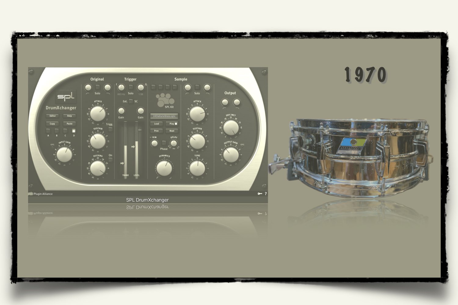 1970 Ludwig Super Sensitive snare sounds for SPL DrumXchanger