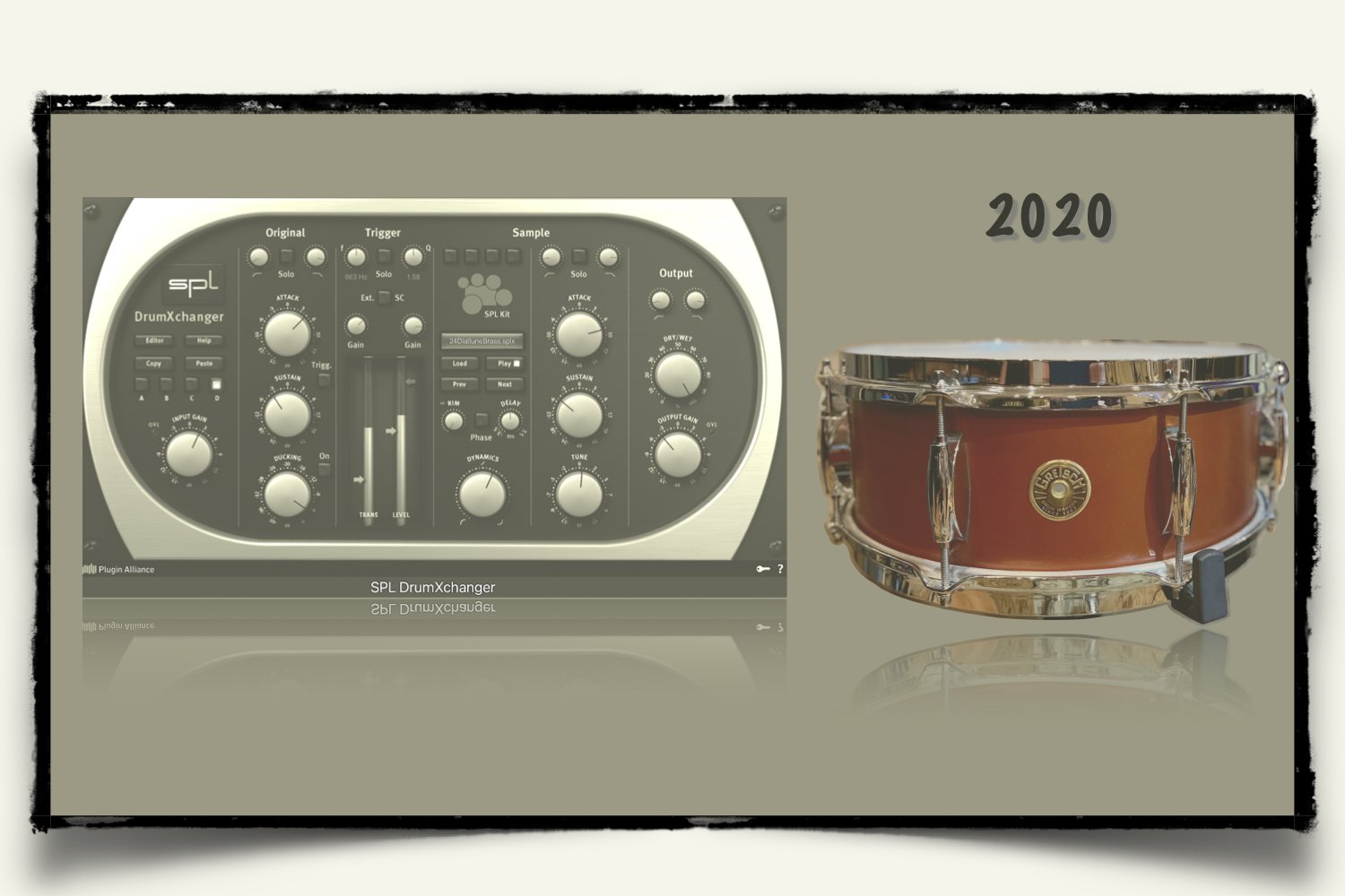 2020 Gretsch Broadkaster Snare Drum samples for SPL DrumXchanger