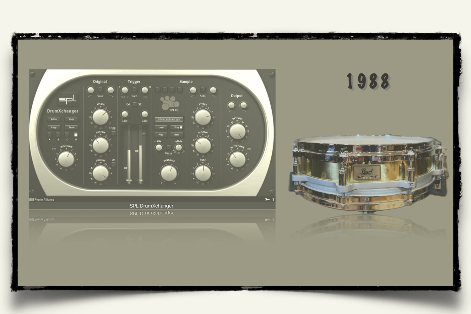 1988 Pearl FFS Brass Piccolo Snare sounds for SPL DrumXchanger