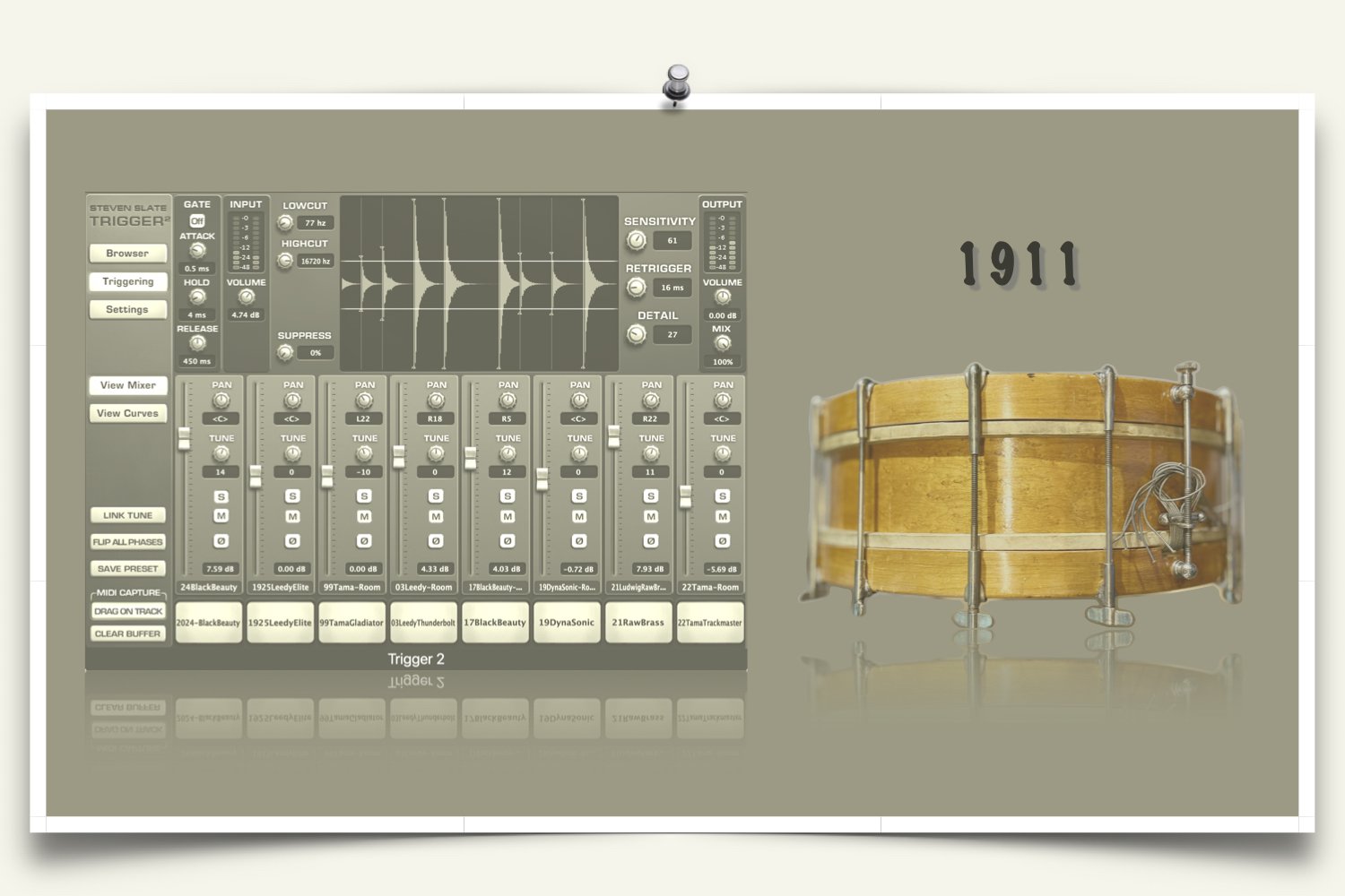 Slate Trigger file for 1911 Snare Drum