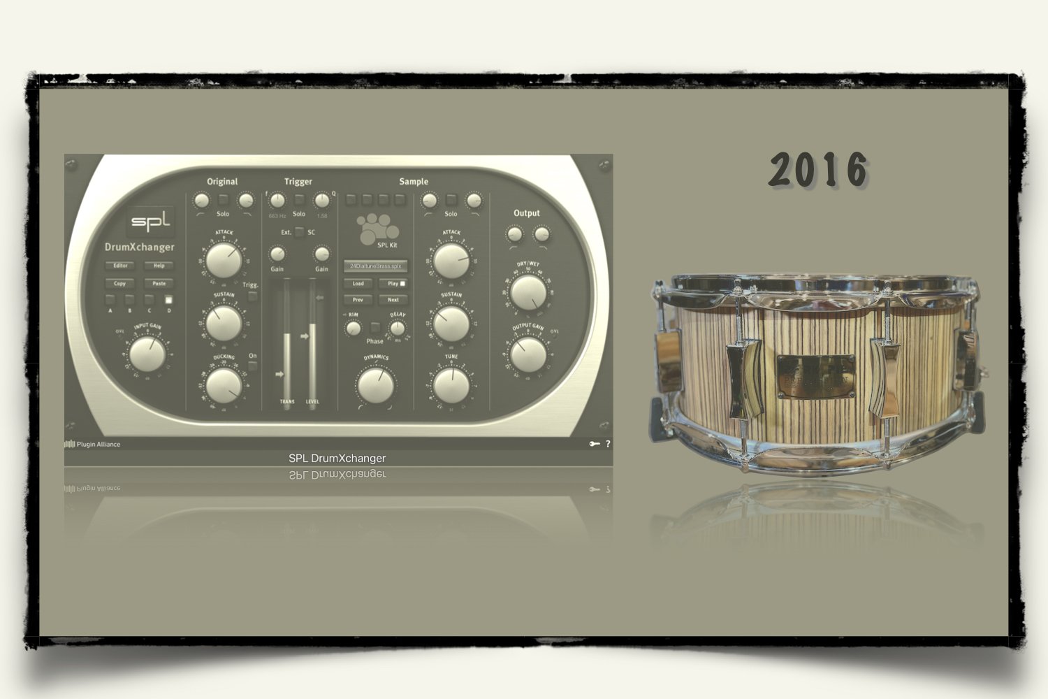 2016 Pork Pie Maple Zebrawood Snare samples for SPL DrumXchanger