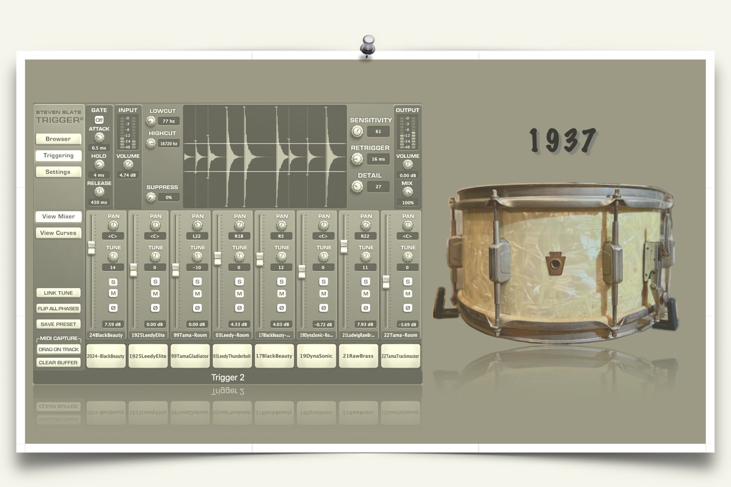 1937 Ludwig Slate Trigger