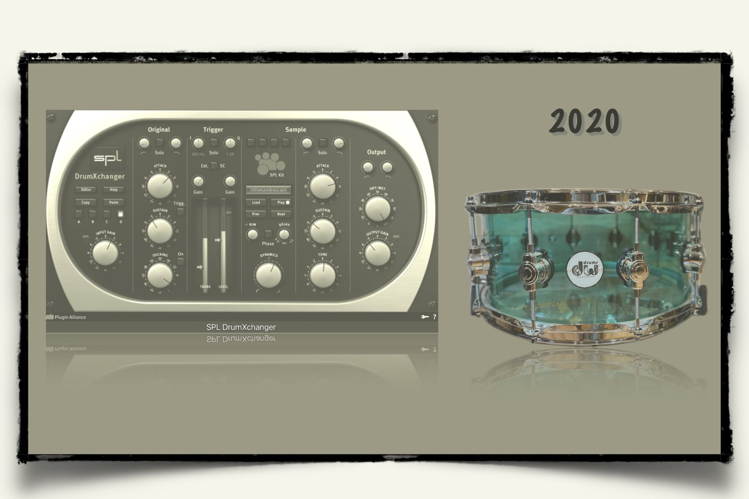 2020 DW Design Series Acrylic Snare samples for SPL DrumXchanger
