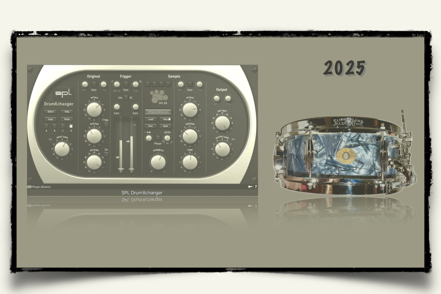 2025 Slingerland Radio King Reissue Snare samples for SPL DrumXchanger Plug-in