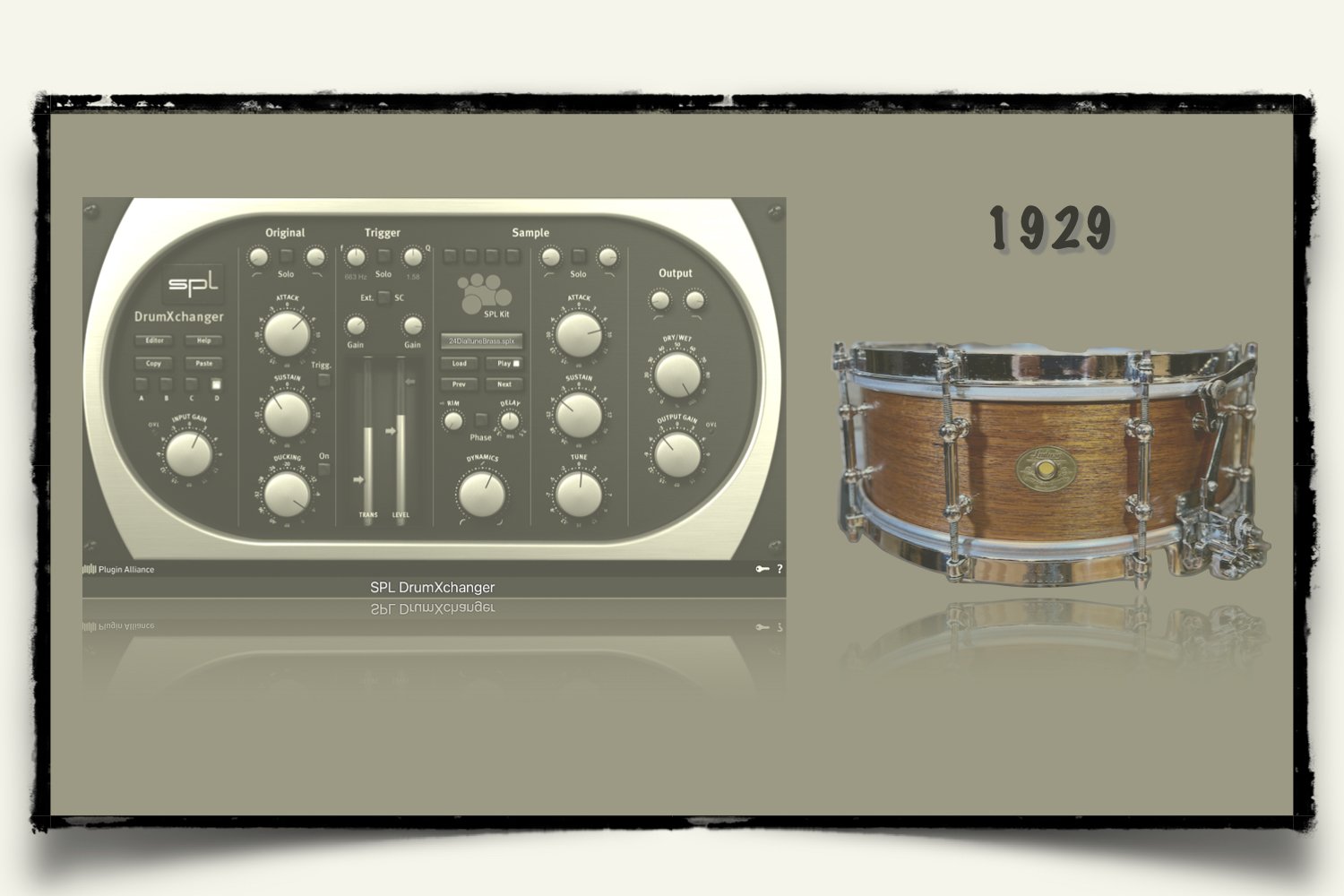 1929 Ludwig Super solid Mahogany Snare Drums sounds