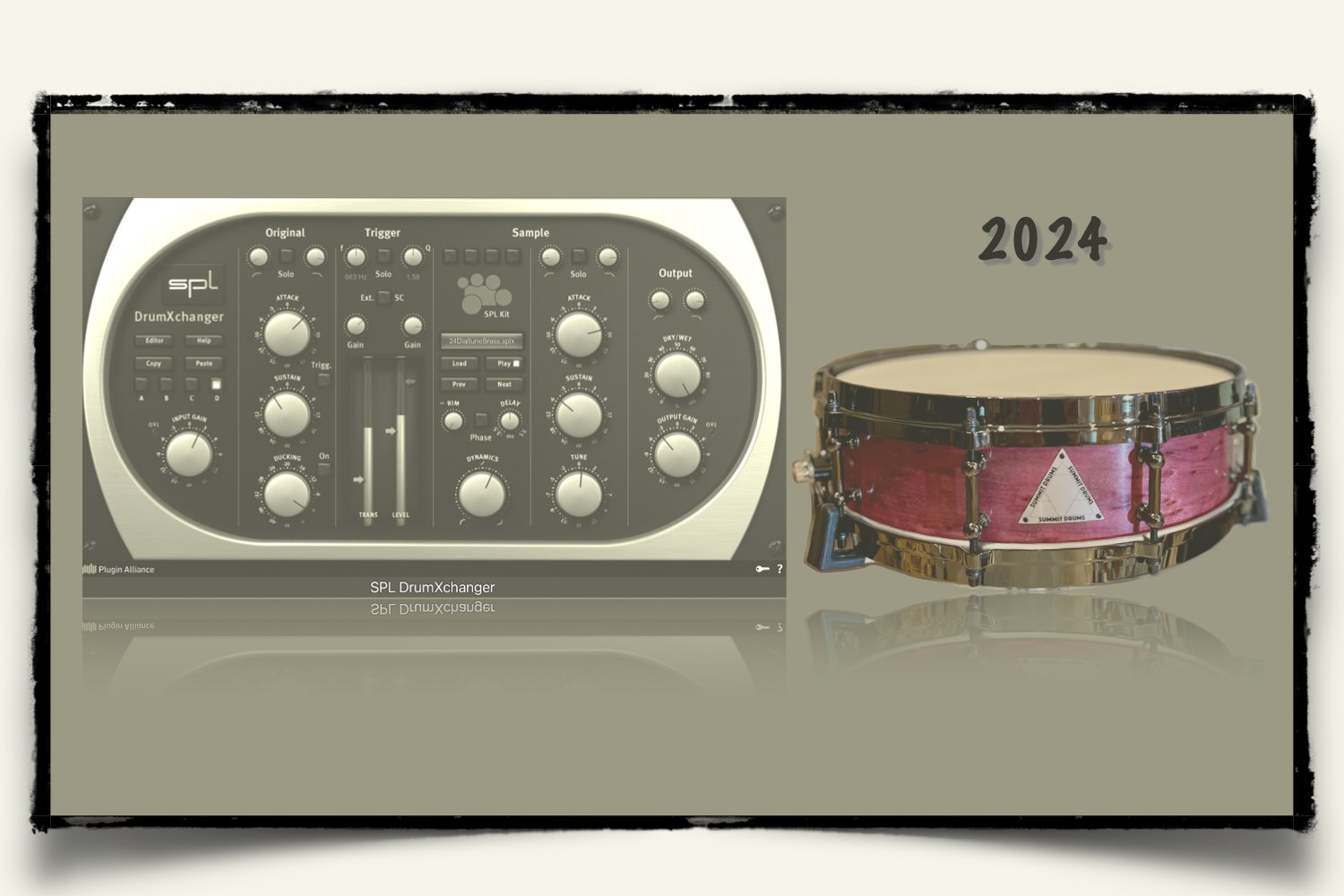 2024 Summit Drums Purpleheart Steam-Bent Snare sounds for SPL DrumXchanger