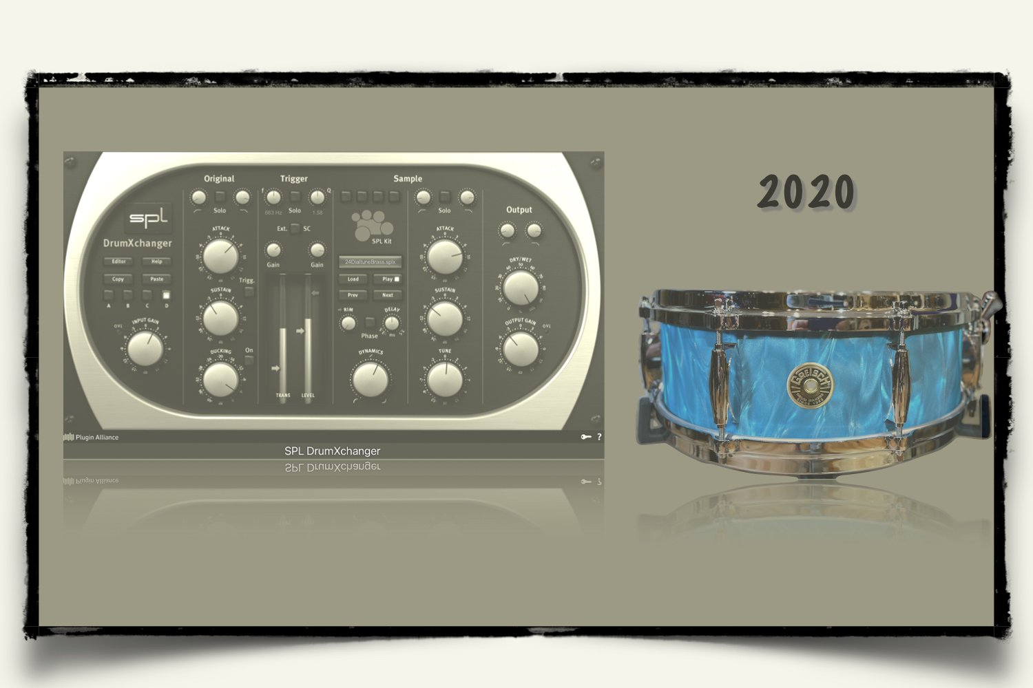 2020 Gretsch USA Custom Snare Drum sounds for SPL DrumXchanger