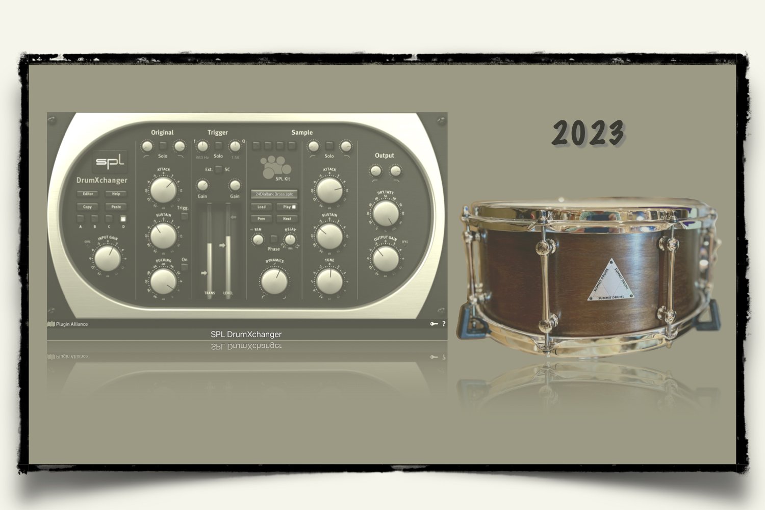 2023 Summit Drums Peak Solid Walnut snare drum sounds for SPL DrumXchanger