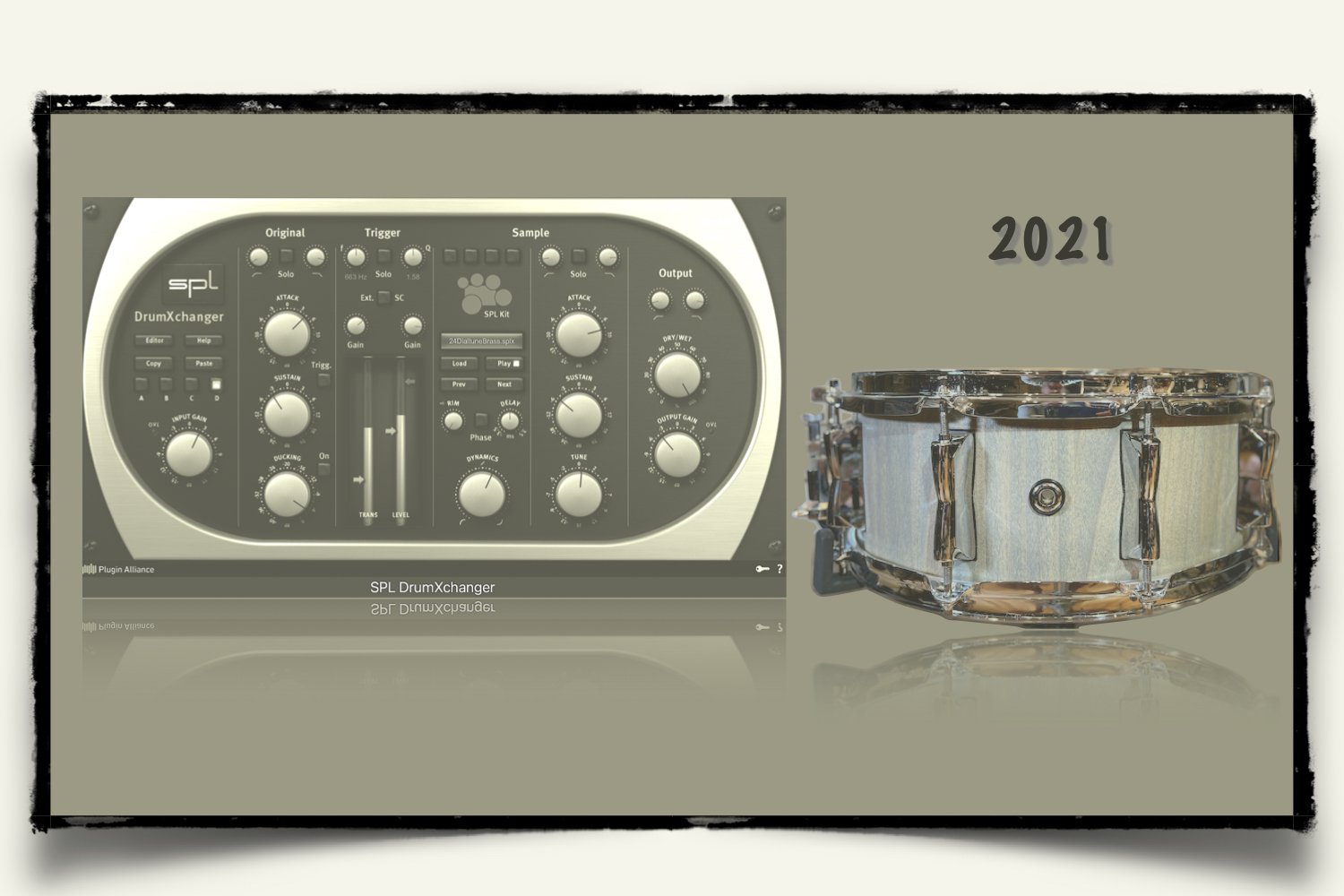 2021 Fallen Oak Drum Solid Poplar Stave Drums sounds for SPL DrumXchanger