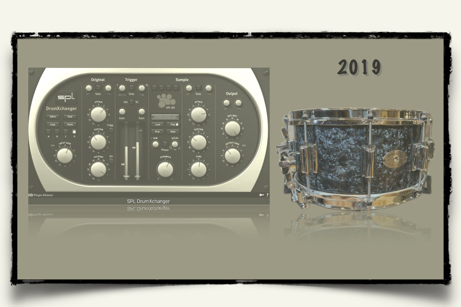 2019 Rogers Dyna-Sonic Snare drum sounds for SPL DrumXchanger