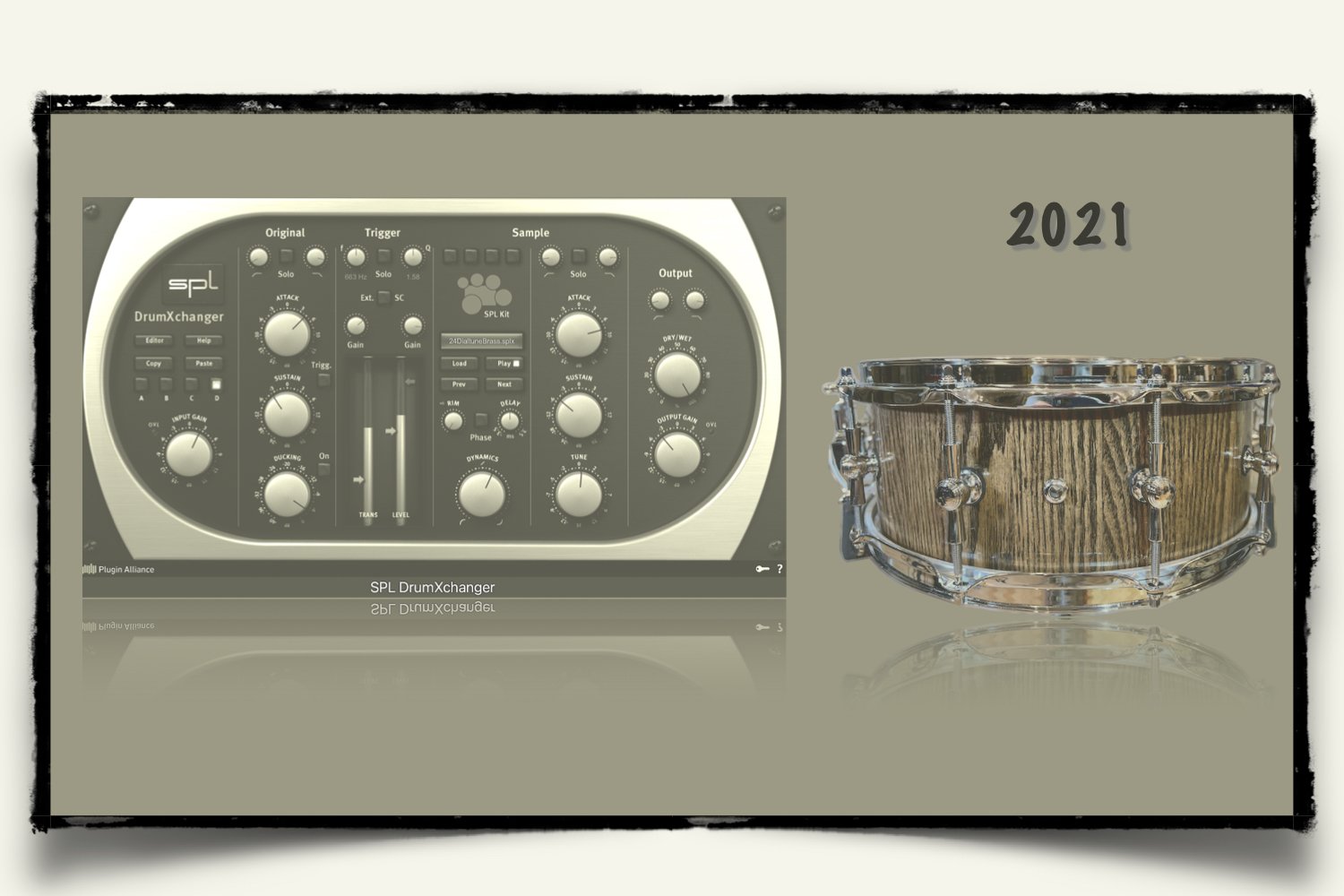 2021 Fallen Oak Drum Solid Oak Stave Drums sounds for SPL DrumXchanger