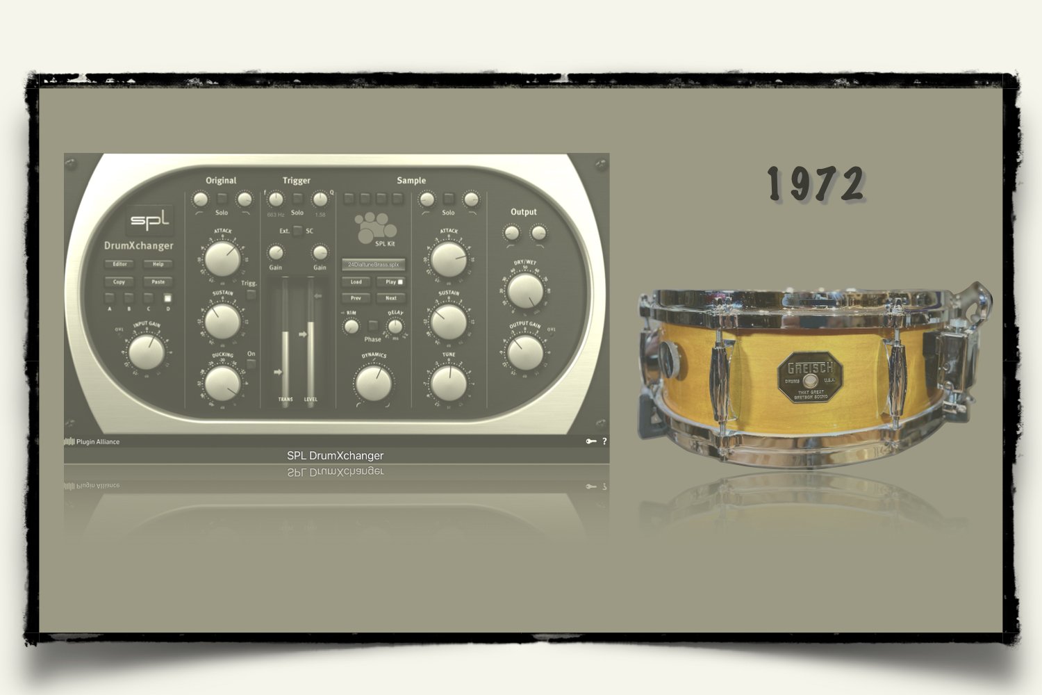 1972 Gretsch Jasper Maple Ltd Edition Snare sounds for SPL DrumXchanger