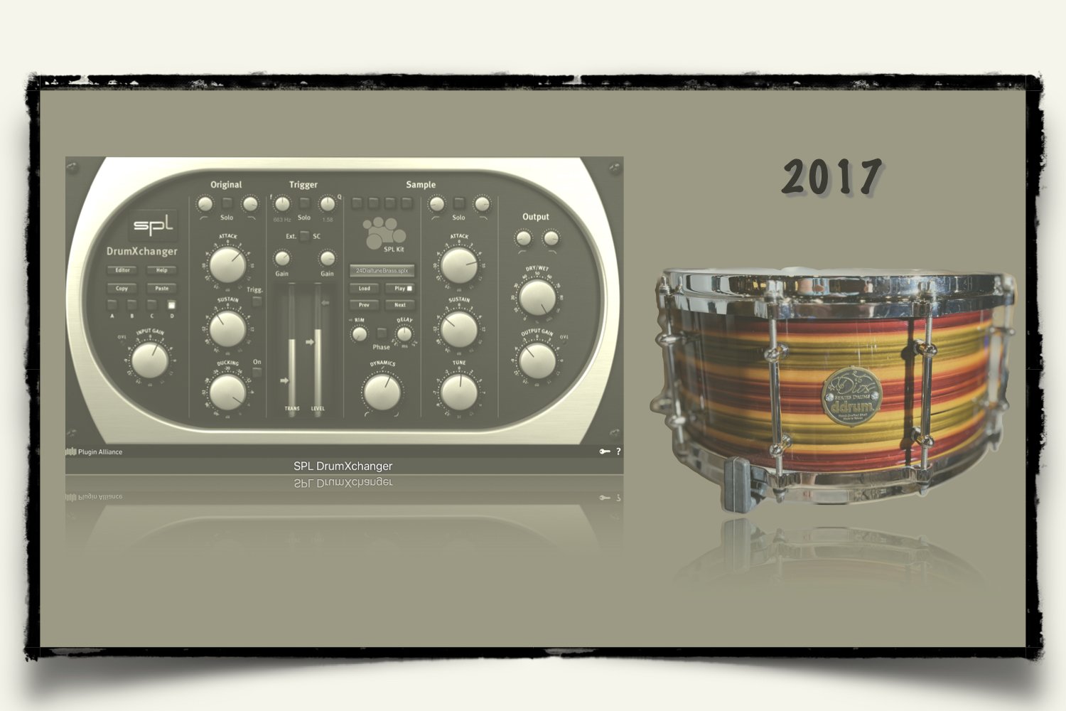 2017 ddrum Flagship Dios Maple Snare