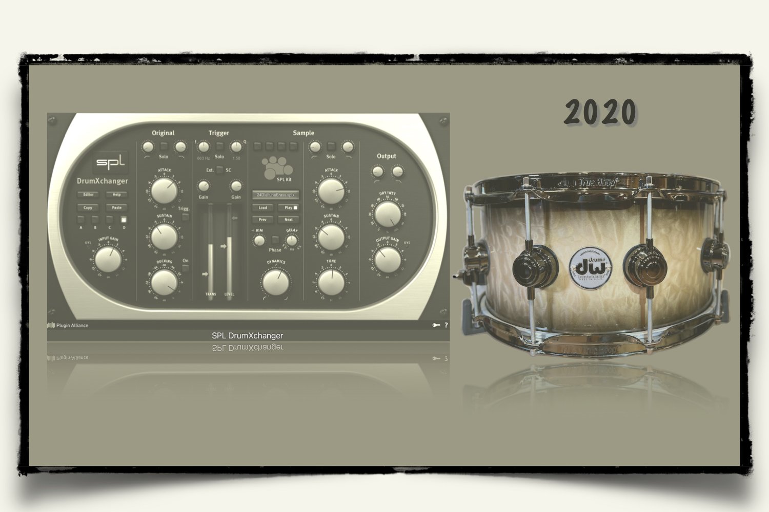 2020 DW Collector's Exotic Maple-Mahogany snare samples for SPL DrumXchanger