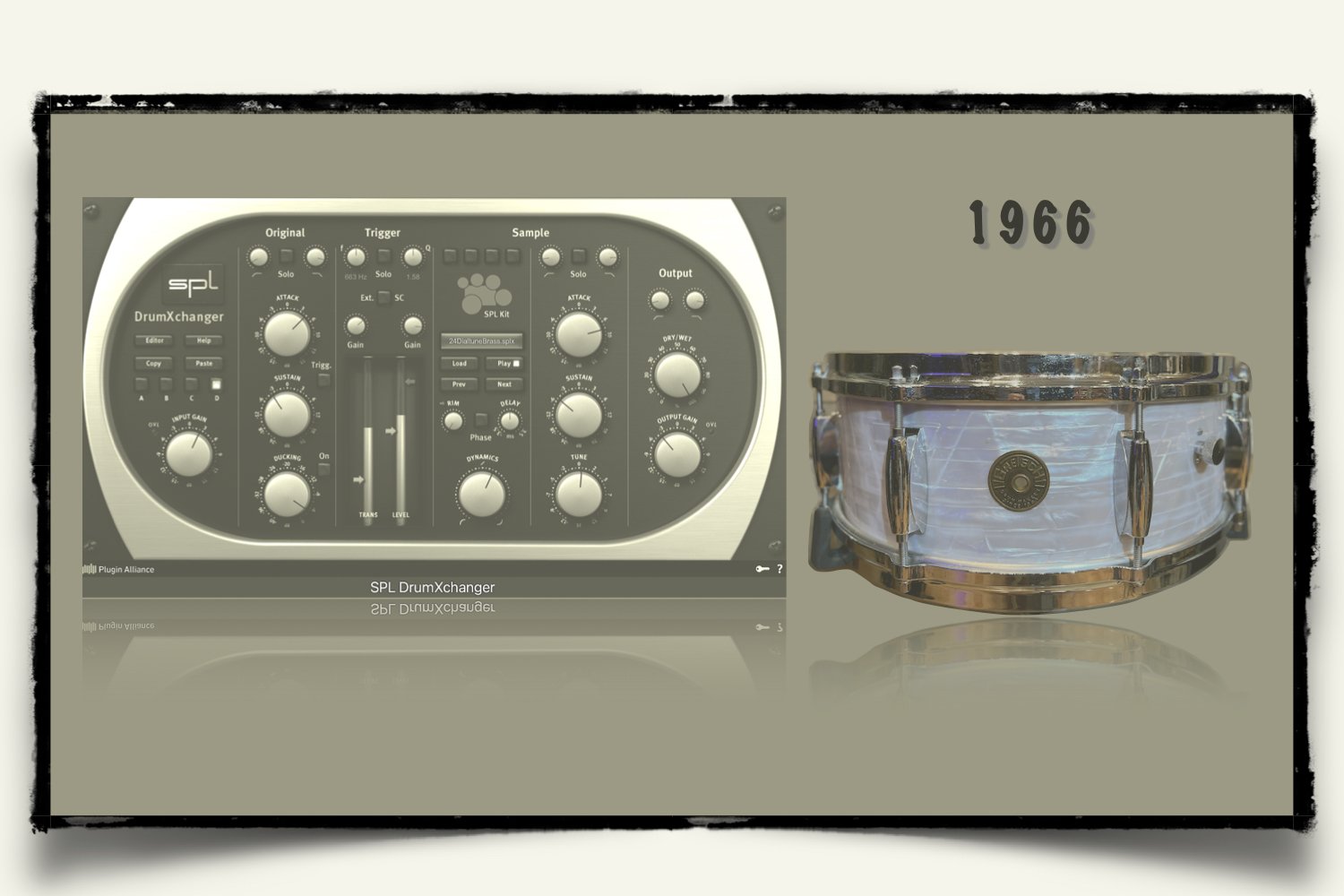 1966 Gretsch Renown snare sounds for SPL DrumXchanger