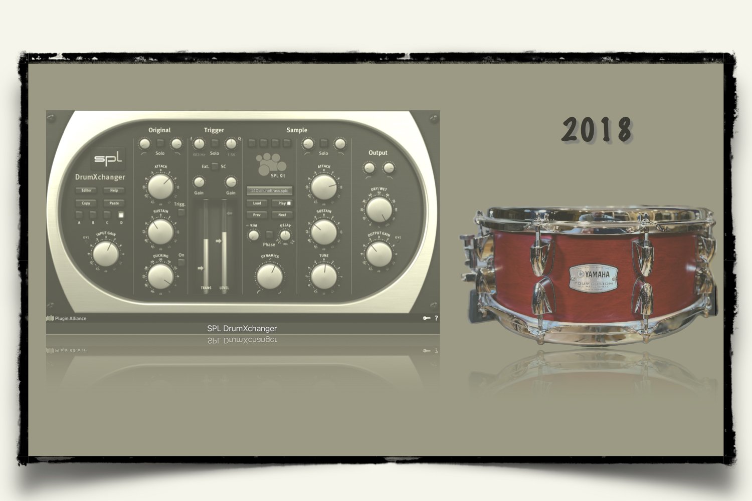 2018 Yamaha Tour Custom Maple snare sounds for SPL DrumXchanger