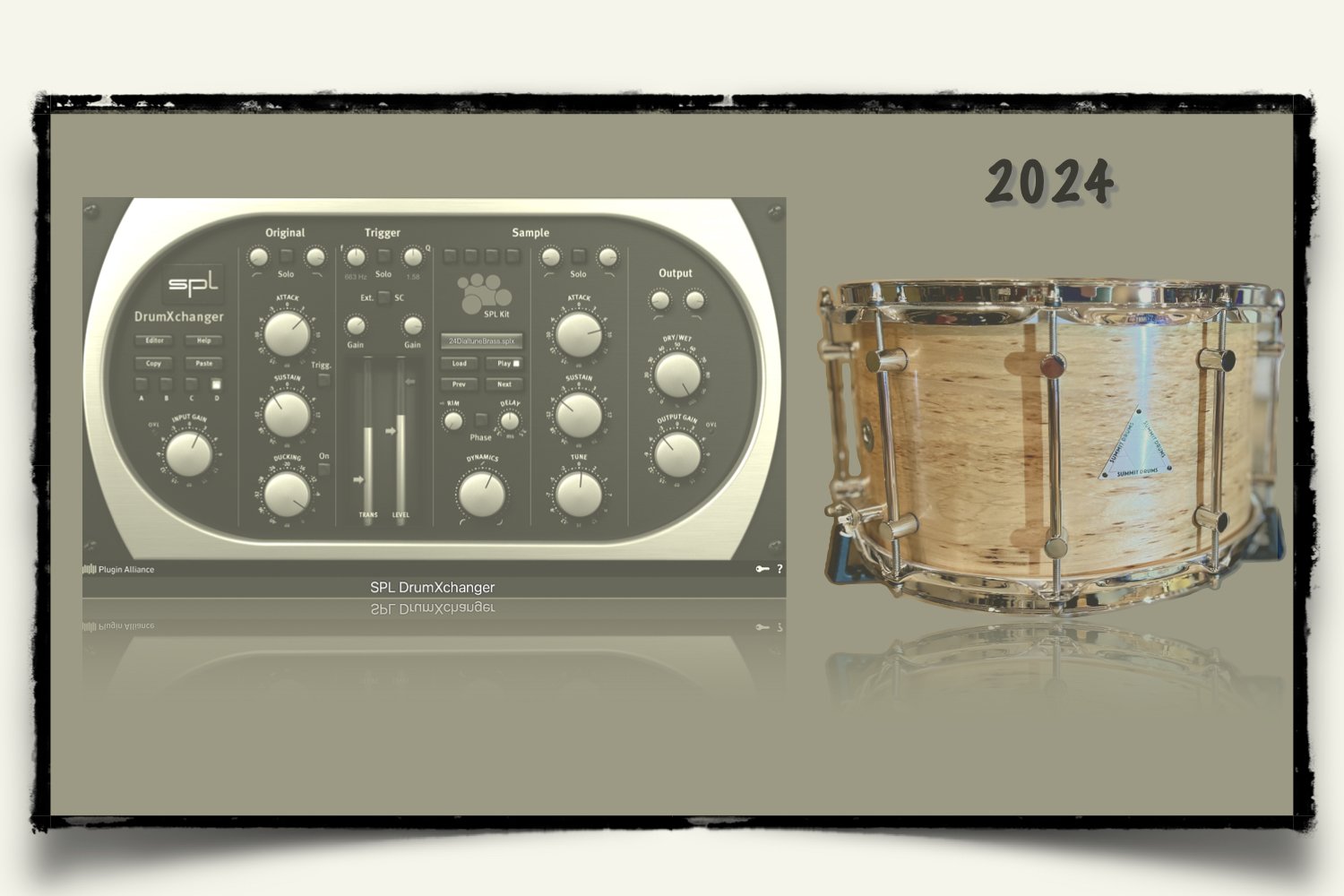 2024 Summit Drums Pinnacle #001 Solid Maple snare sounds for SPL DrumXchanger
