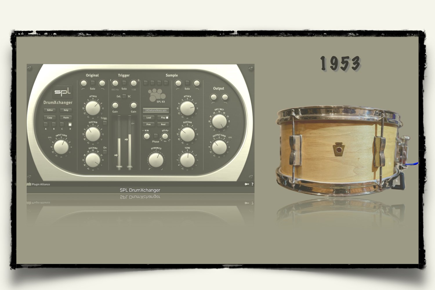1953 Ludwig WFL Supreme Snare sounds for SPL DrumXchanger