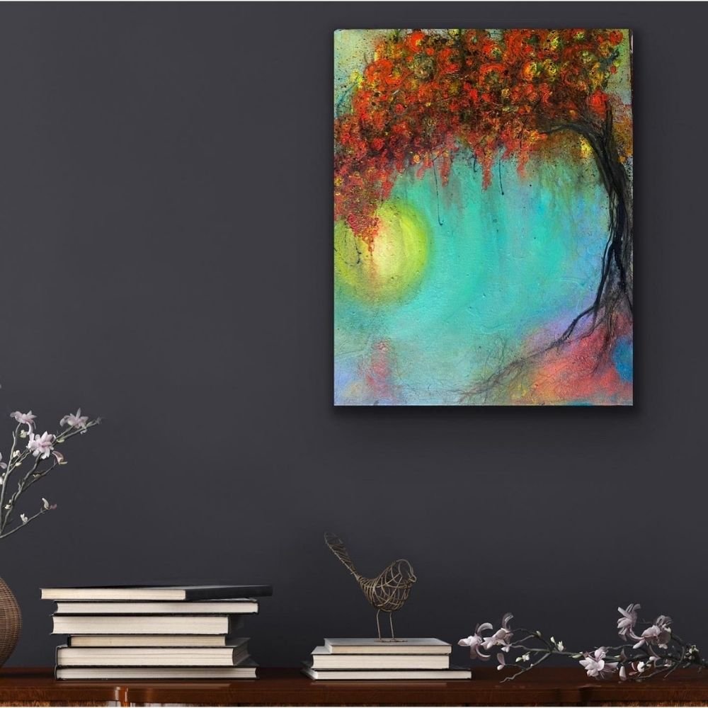 The Healing Tree – Abstract Underground Studio by Stephanie Lane wall black.jpg