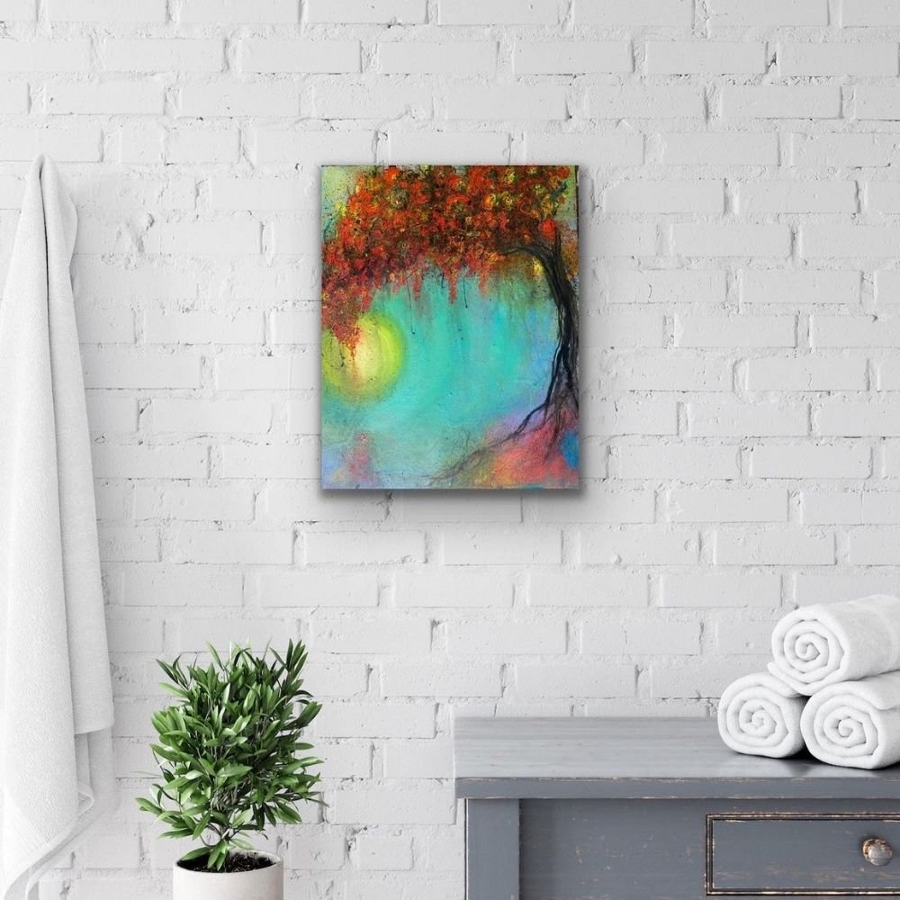 The Healing Tree – Abstract Underground Studio by Stephanie Lane Wall Light.jpg