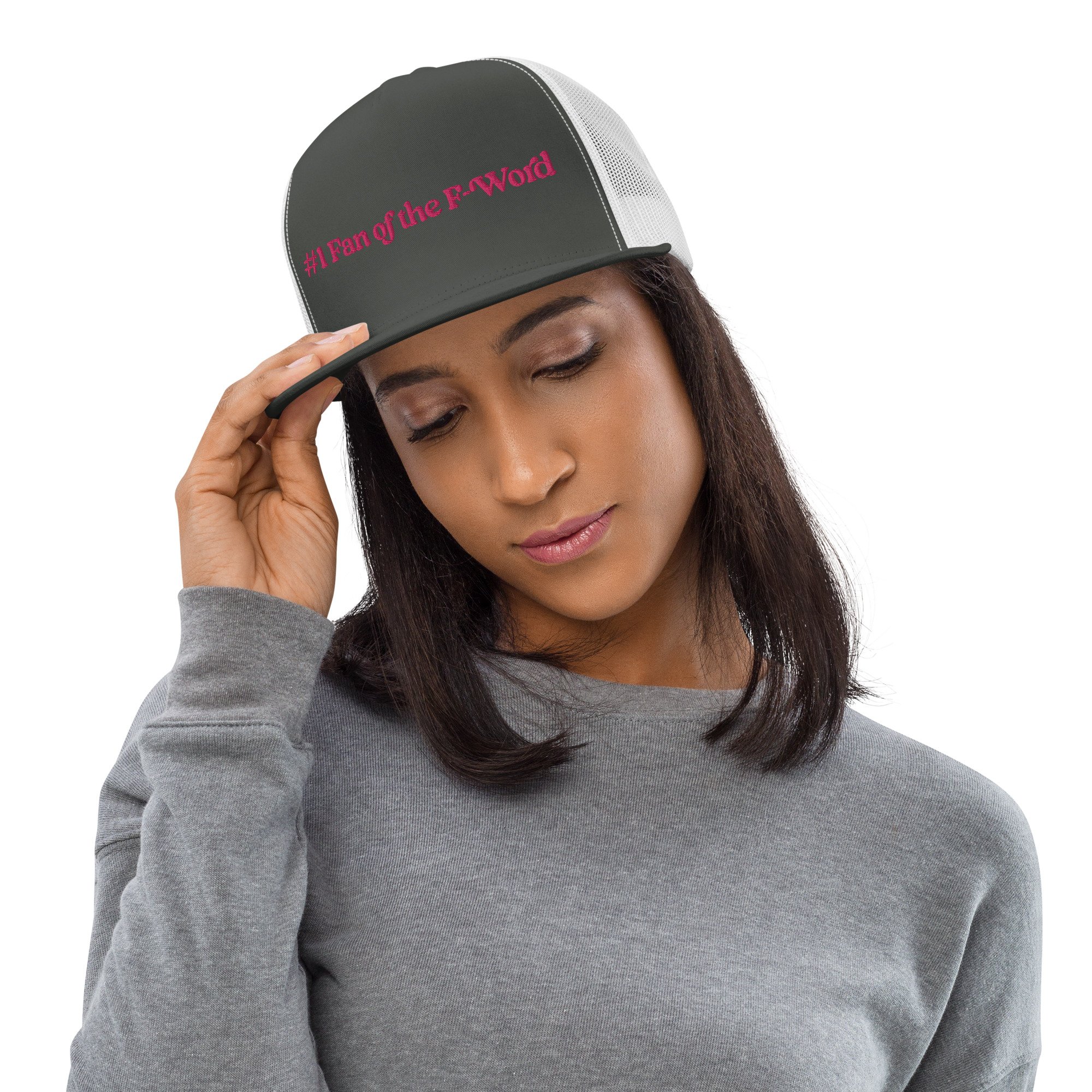 5-panel-trucker-cap-charcoal-white-front-659e0a4daaee4.jpg