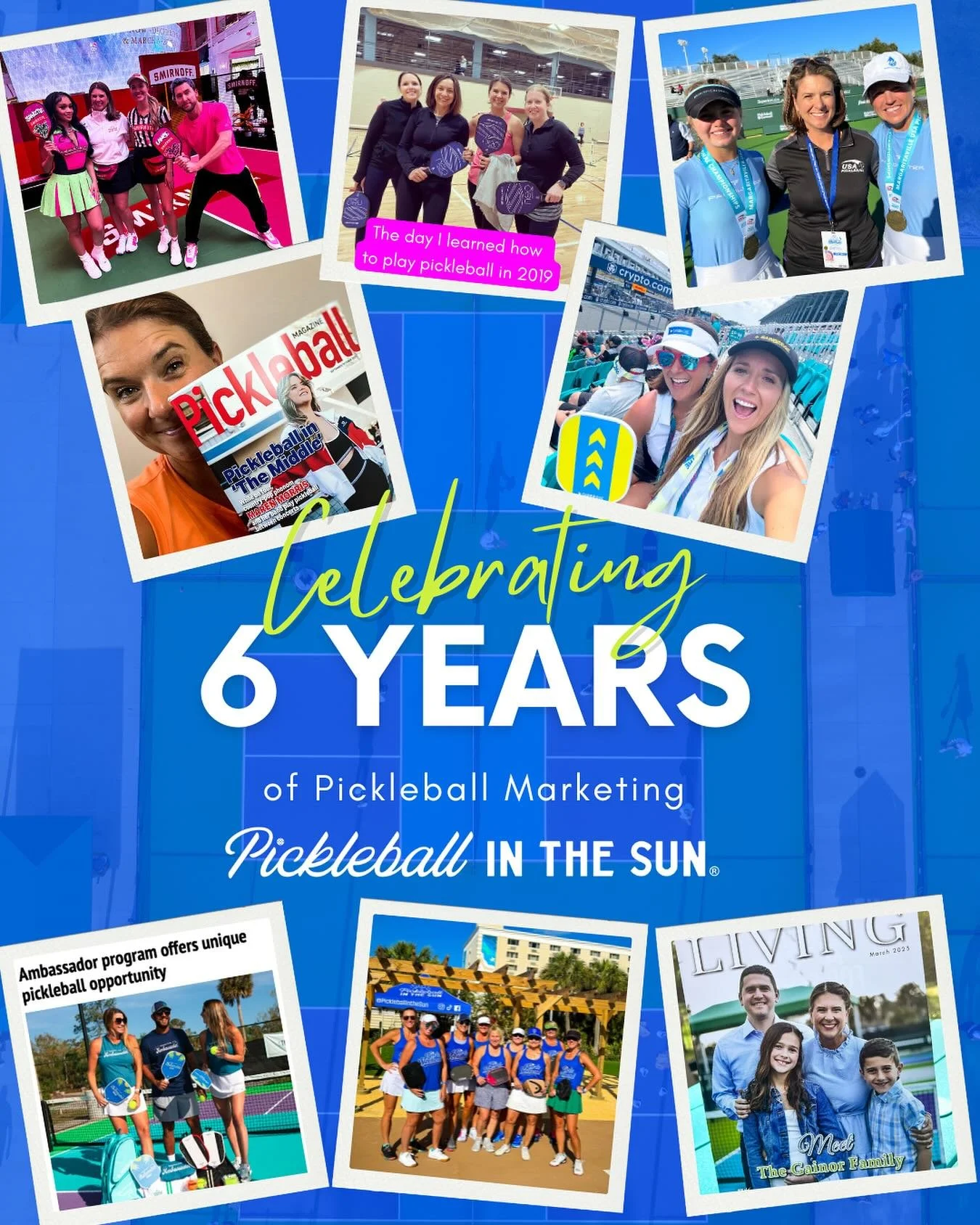6 years has flown by!

What began as a consulting project when I (@lauragainor) launched my agency six years ago today has now grown into @pickleballinthesun&mdash;a lifestyle brand and agency I&rsquo;m so grateful to lead.

It&rsquo;s wild (and fun!