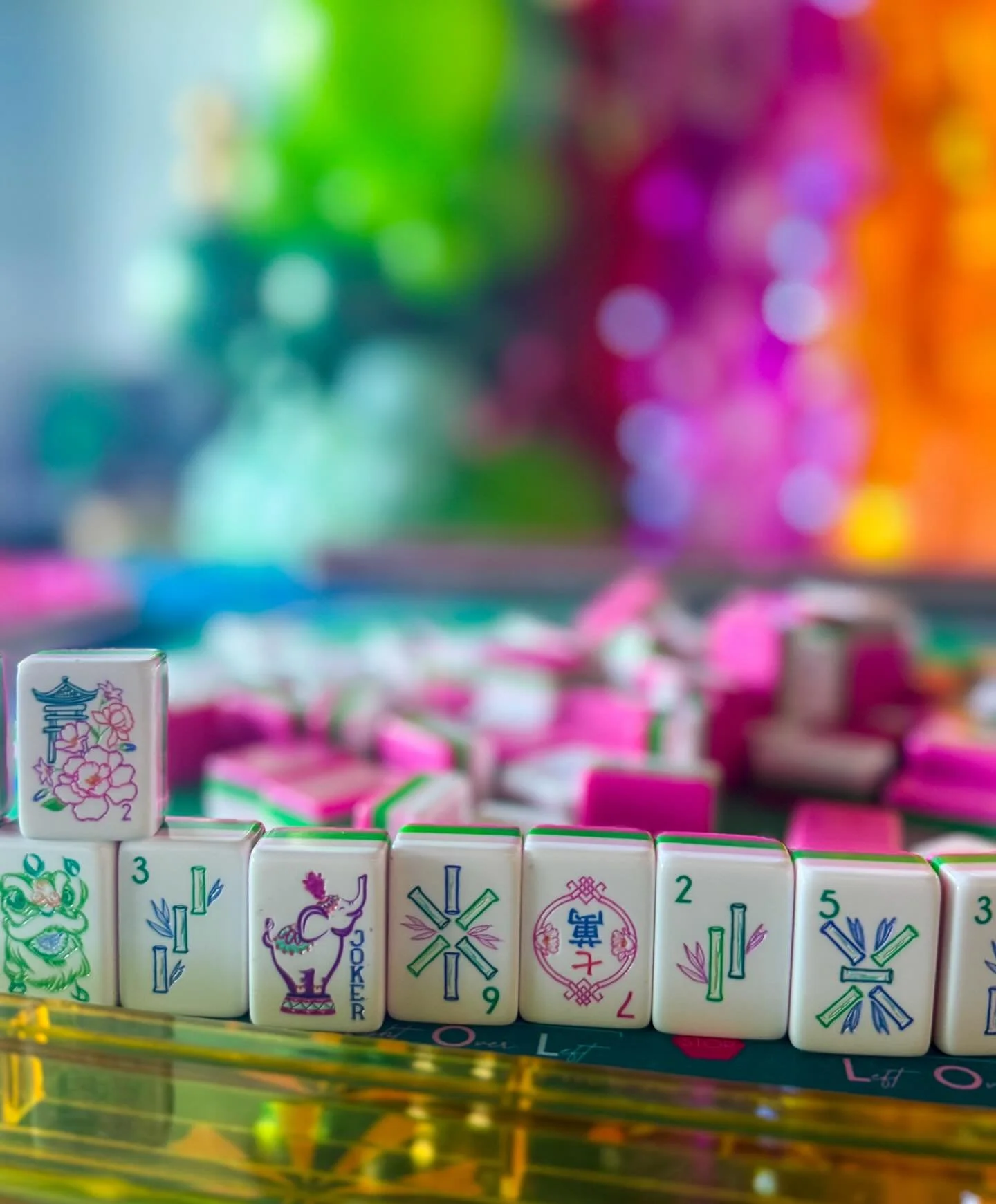 Obsessed with the @ohmymahjong tiles. Use code MAHJONGINTHESUN for a discount. What&rsquo;s your favorite set? #mahj #mahjong #mahjonginthesun