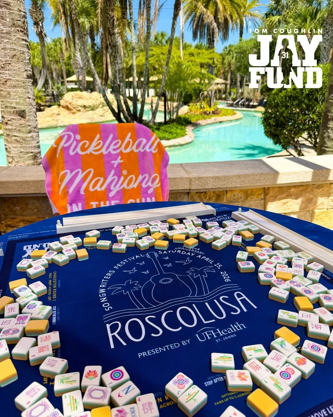 In Nocatee and heading to @roscolusa today for the Songwriters Festival? We&rsquo;ll be popping up some @Mahjonginthesun!

Roscolusa is in its 14th year and benefits the @tcjayfund, supporting families tackling childhood cancer. It&rsquo;s such an in