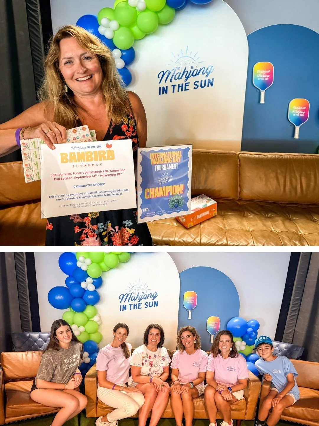What an incredible International Mahjong Day! We celebrated by hosting our first @mahjonginthesun tournament and we had so many laughs! 

Congrats to our winners! 

🏆 1st: Rita, winner of $200 mahjong tile set and a paid registration into our Fall @