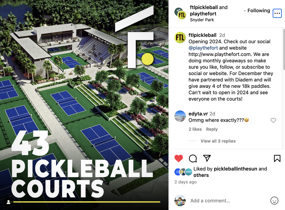 The Fort Rises: Unleashing a 43 Premier Pickleball Court Facility in ...