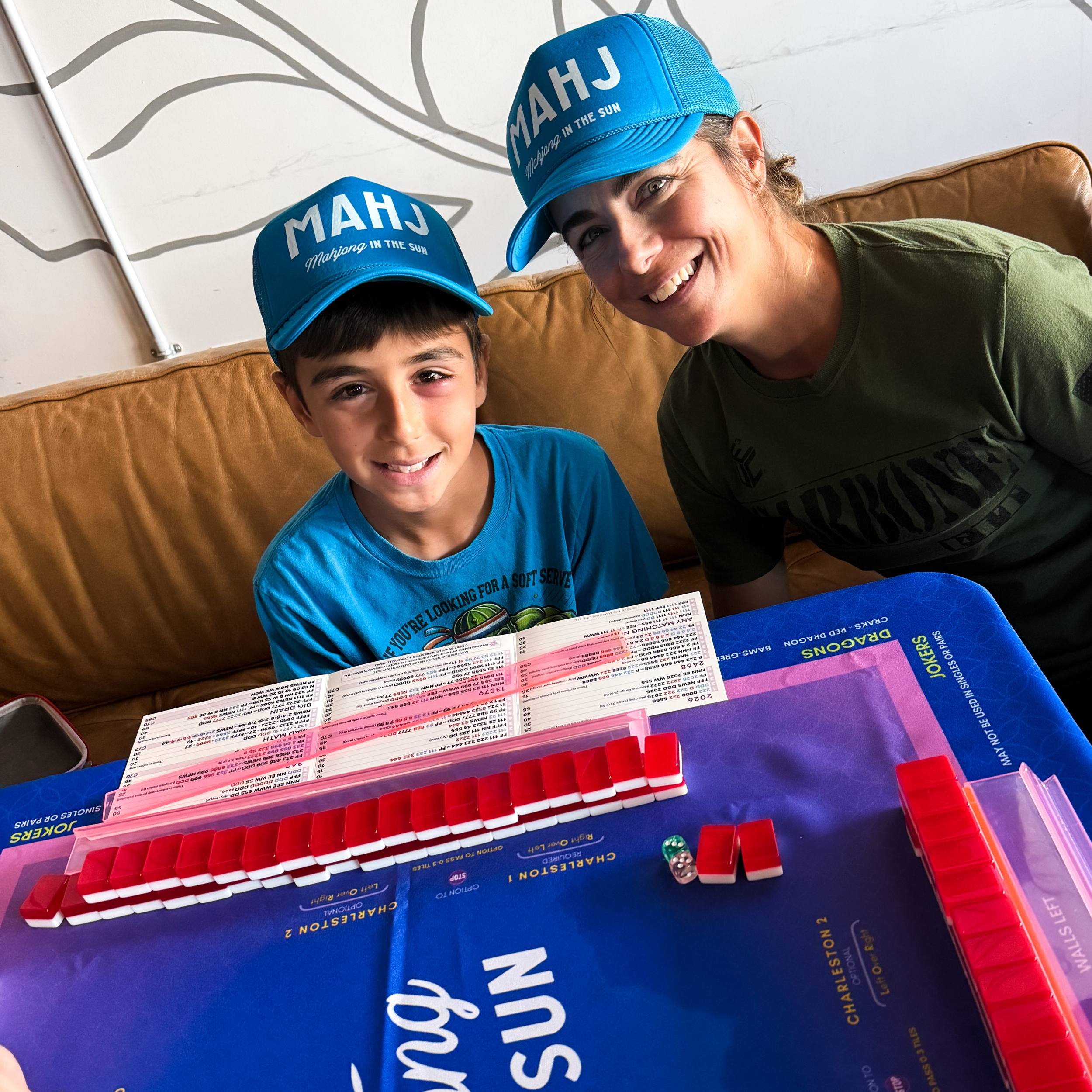 Mahjong in the Sun Trucker Hat 01.png