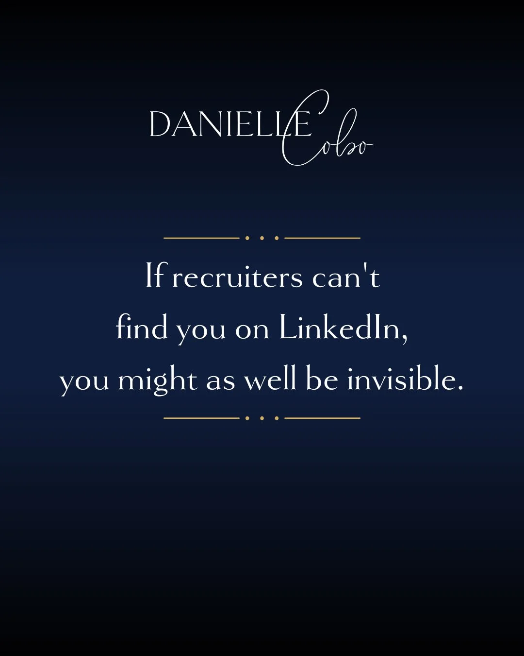 🚨 Job Seekers: Is Your LinkedIn Profile Holding You Back? ⁠
⁠
 🔍 In today&rsquo;s job market, applying online is just the tip of the iceberg. ⁠
⁠
Did you know 87% of recruiters rely on LinkedIn to find candidates? ⁠
⁠
If your profile isn&rsquo;t op