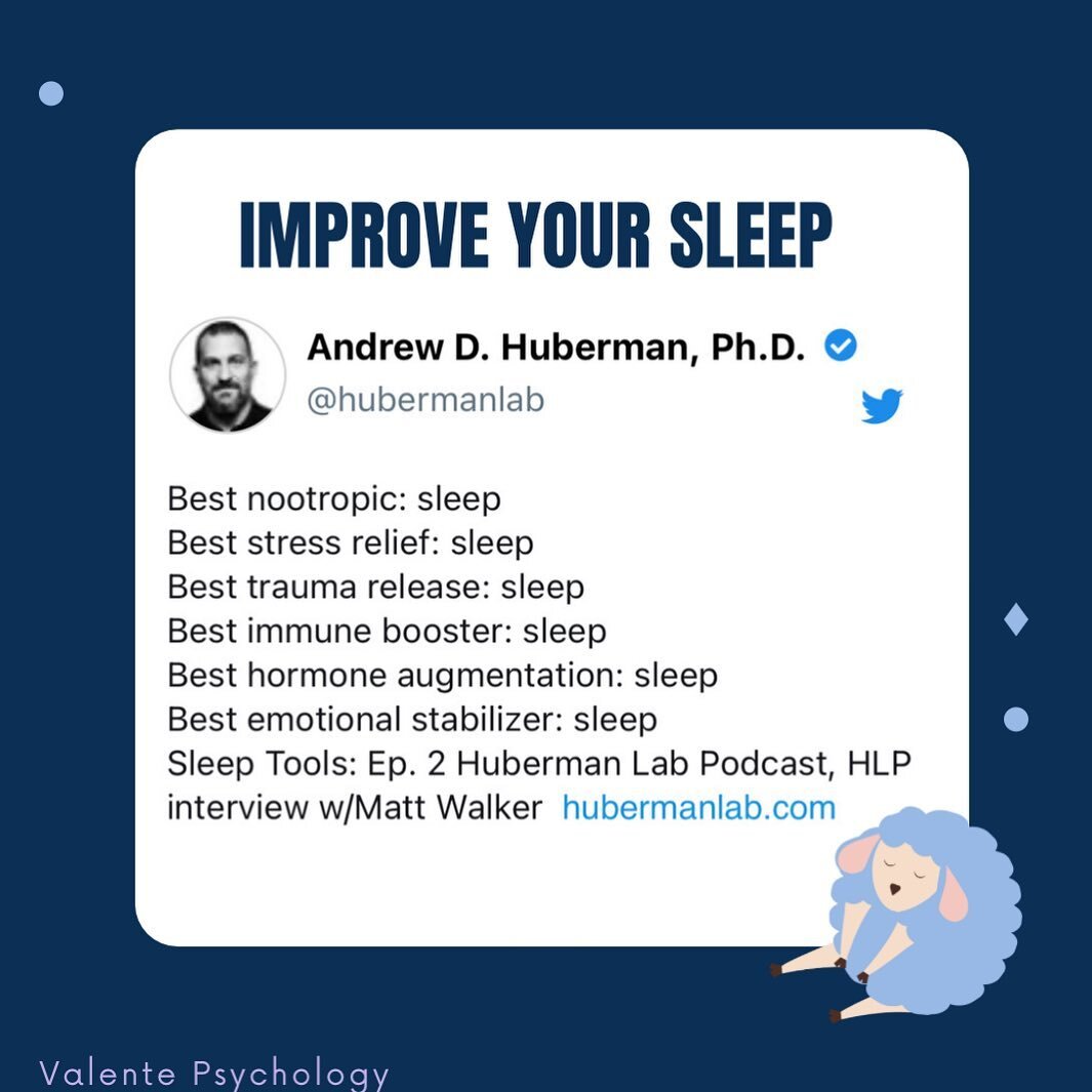 This week I&rsquo;m focusing on sleep - and you can see why!

Sleep is incredibly important when it comes to mental and physical health and sets the threshold for what is possible for performance. 

Taking research from Andrew Huberman and Dr Matt Wa