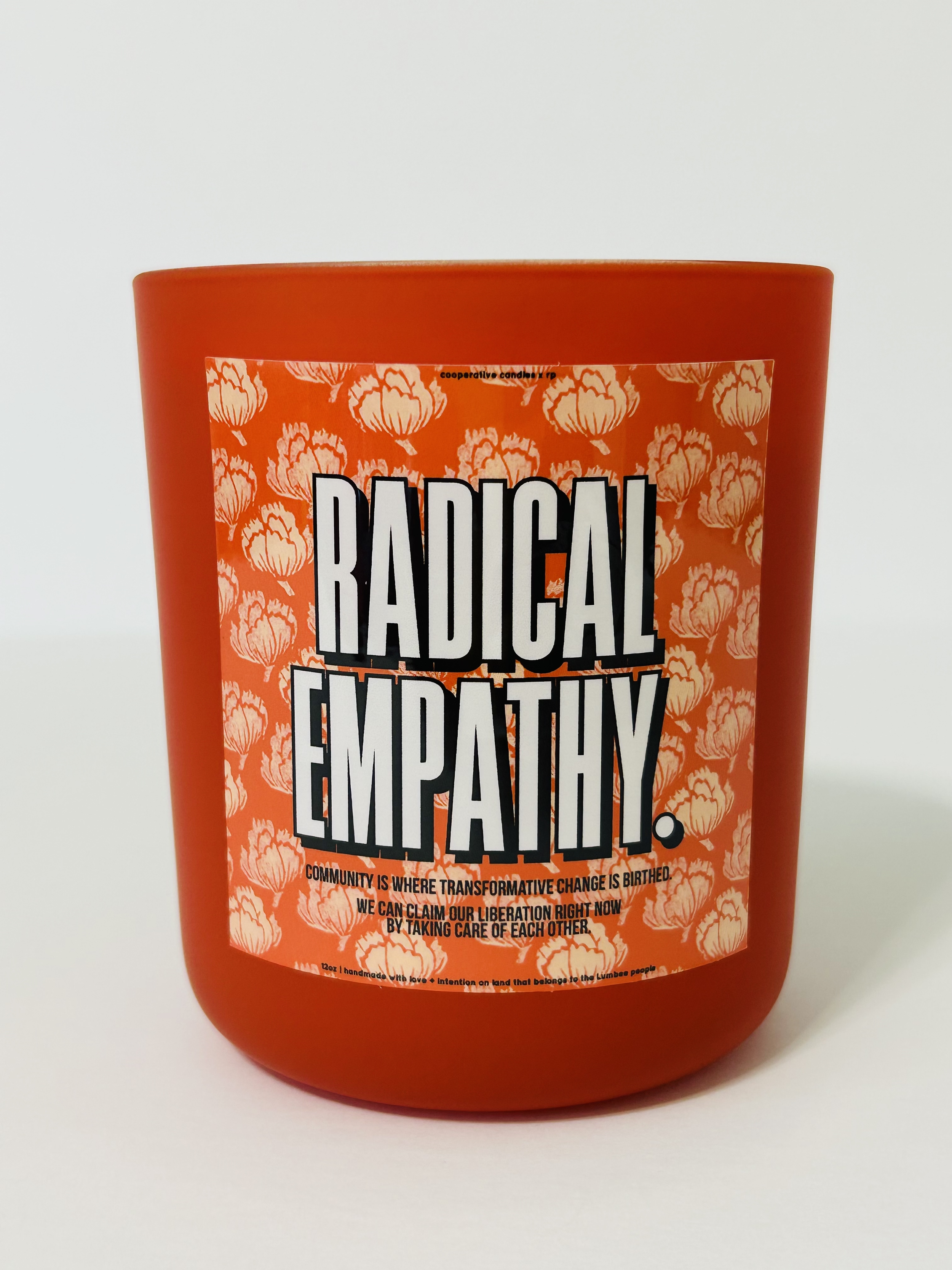 Radical Empathy - 12oz Vessel in Matte Persimmon