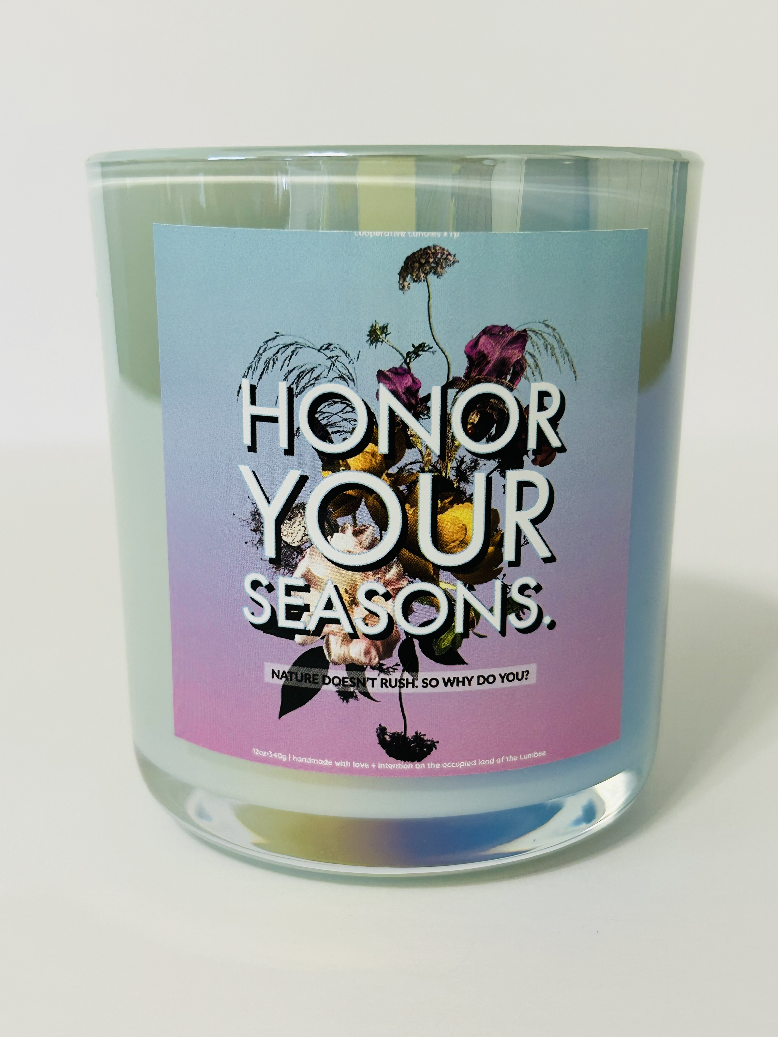 Honor Your Seasons - 12oz Vessel in Iridescent Cloud