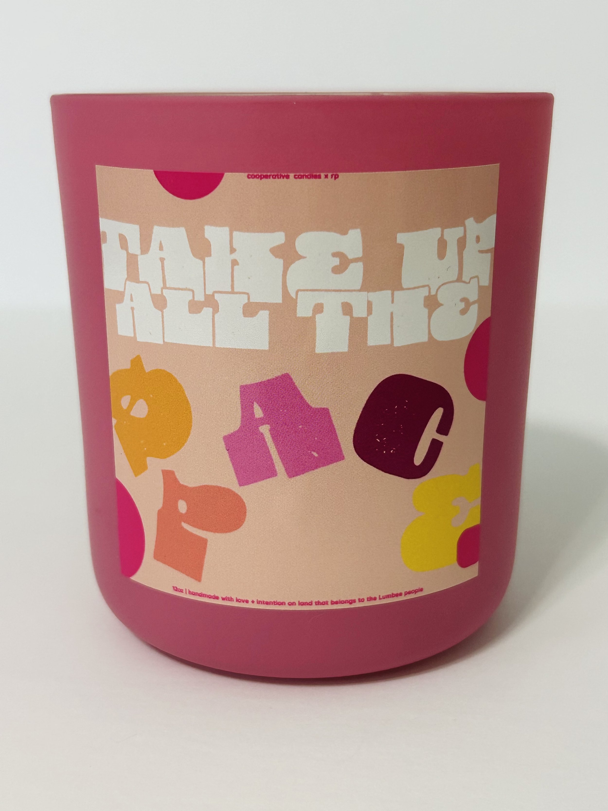 Take Up Space - 12oz Vessel in Matte Flamingo