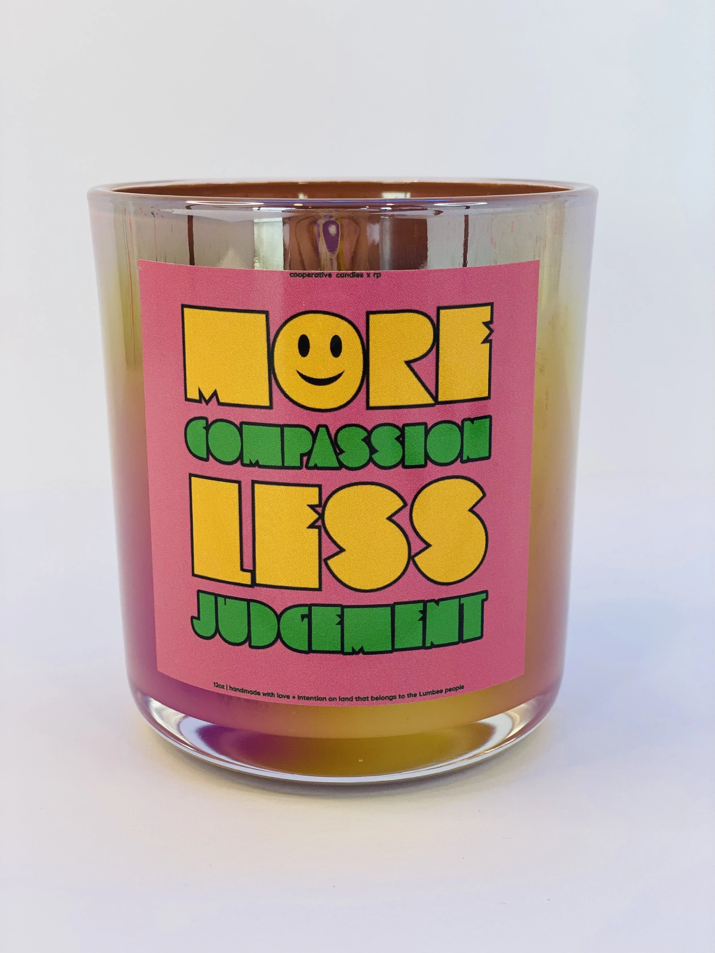 More Compassion - 12oz Vessel in Iridescent Clay