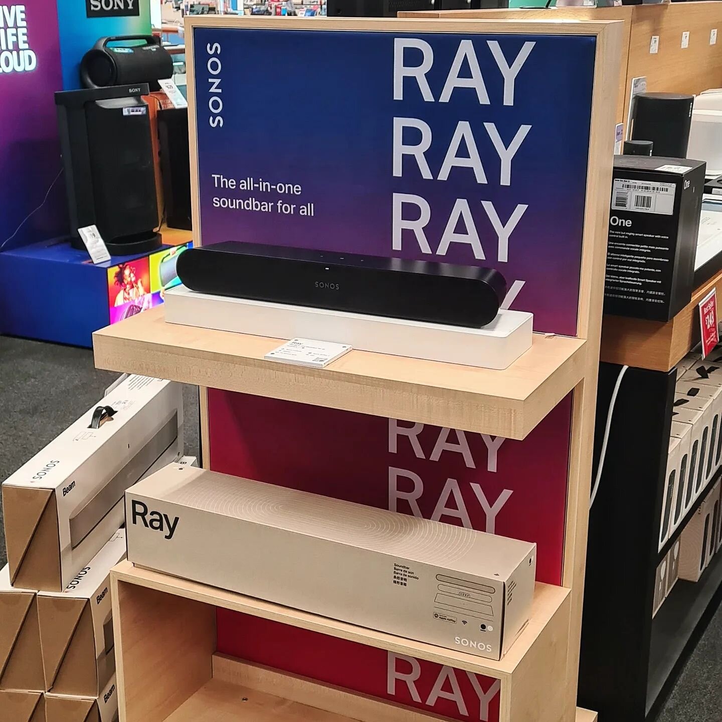 𝗟𝗜𝗧𝗧𝗟𝗘 𝗥𝗔𝗬 𝗢𝗙 𝗦𝗨𝗡𝗦𝗛𝗜𝗡𝗘 &bull; We're extremely proud to partner with @sonos to deliver the new SONOS RAY in to stores in the next couple of weeks. Keep your eye out at your local @jbhifi and @harveynormanau to test this one out. 📢